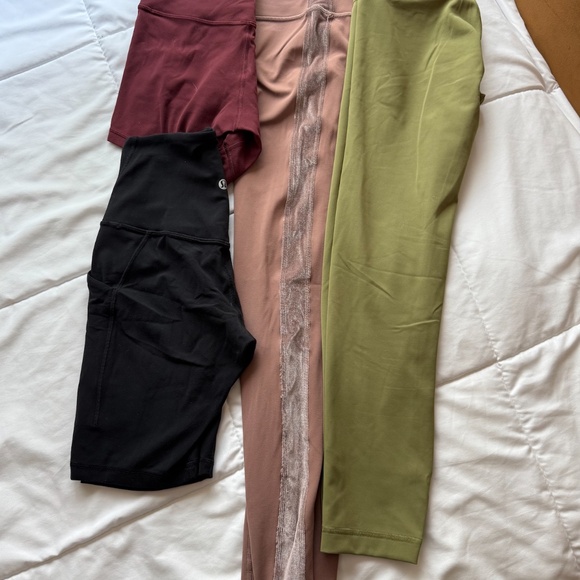 Lululemon 4 pieces, Size 4 ~ Set of 2 Shorts 2 Leggings - Picture 3 of 3